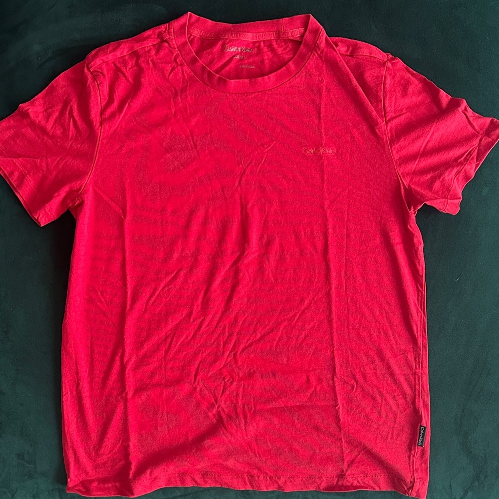 Calvin Klein Vibrant Red Short Sleeve Tee